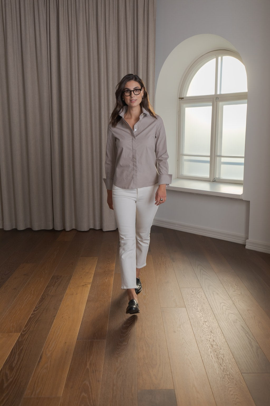 Puuvillakauluspaita, Greige