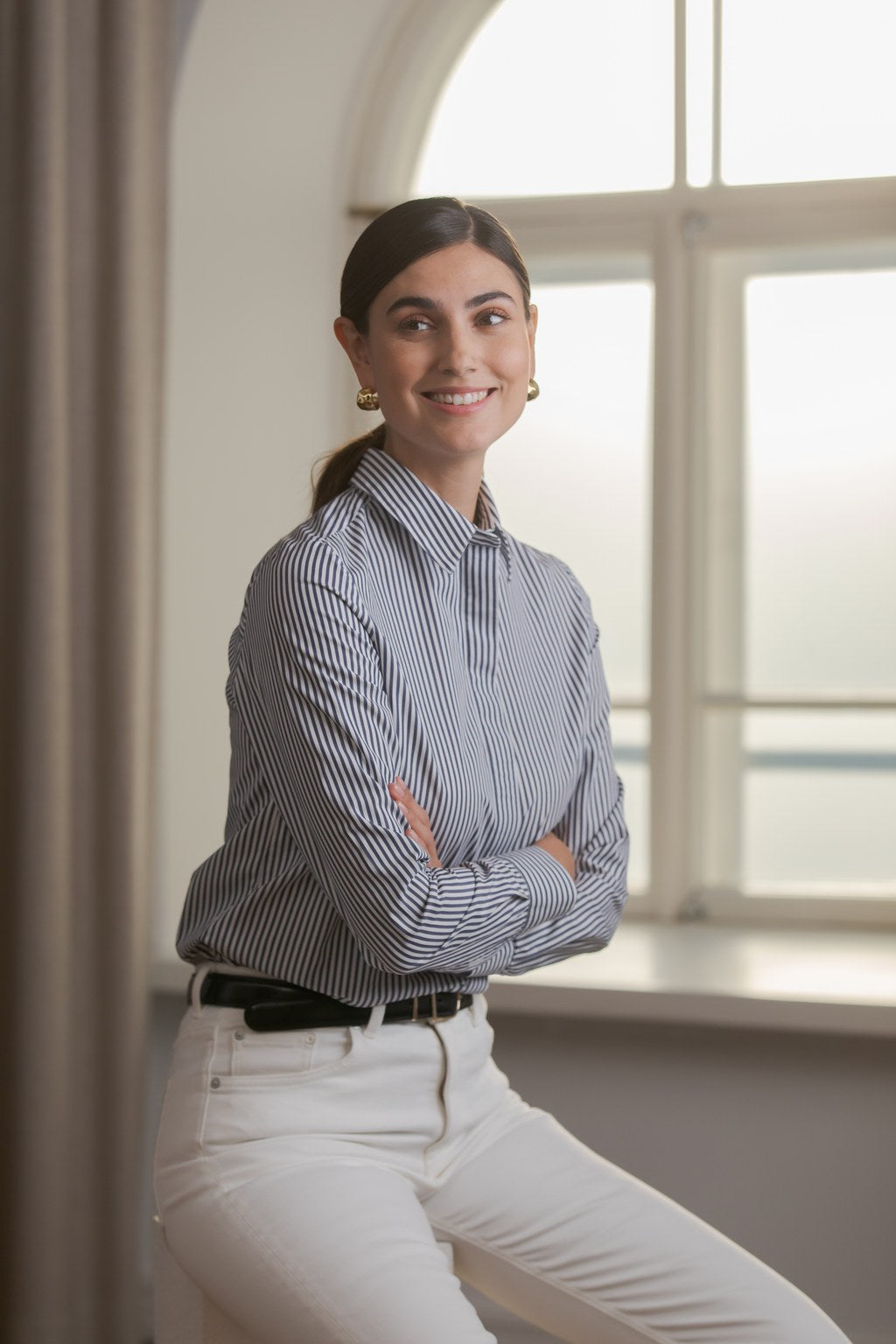 Orgaaninen puuvillakauluspaita, Dark navy