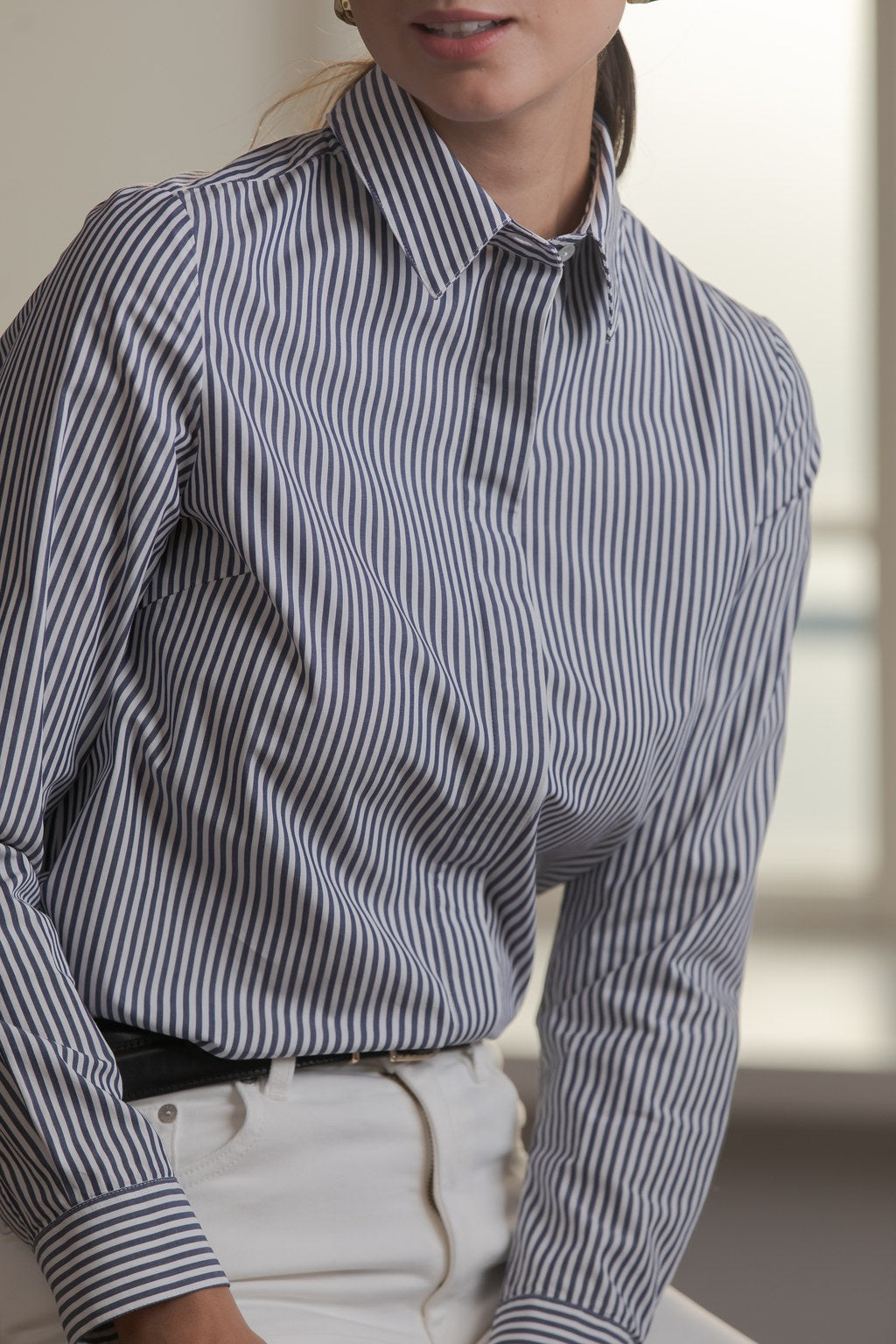 Orgaaninen puuvillakauluspaita, Dark navy