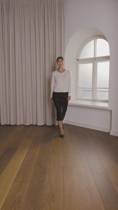 Cream-sävyinen kashmirneuletakki